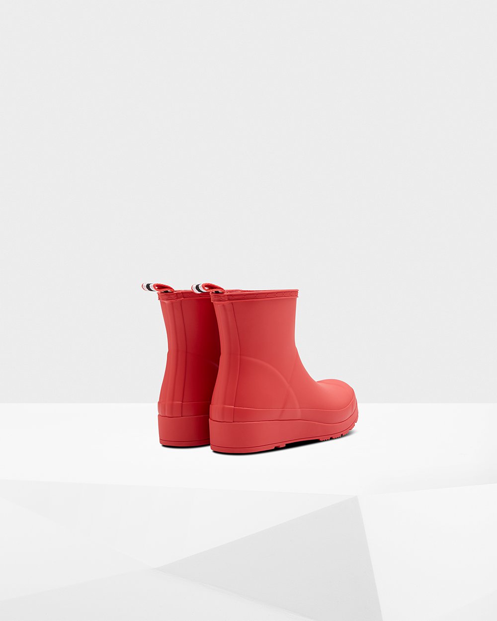 Play Botas Hunter Mujer - Original Short Rain - Rojos - GJCFSUH-45